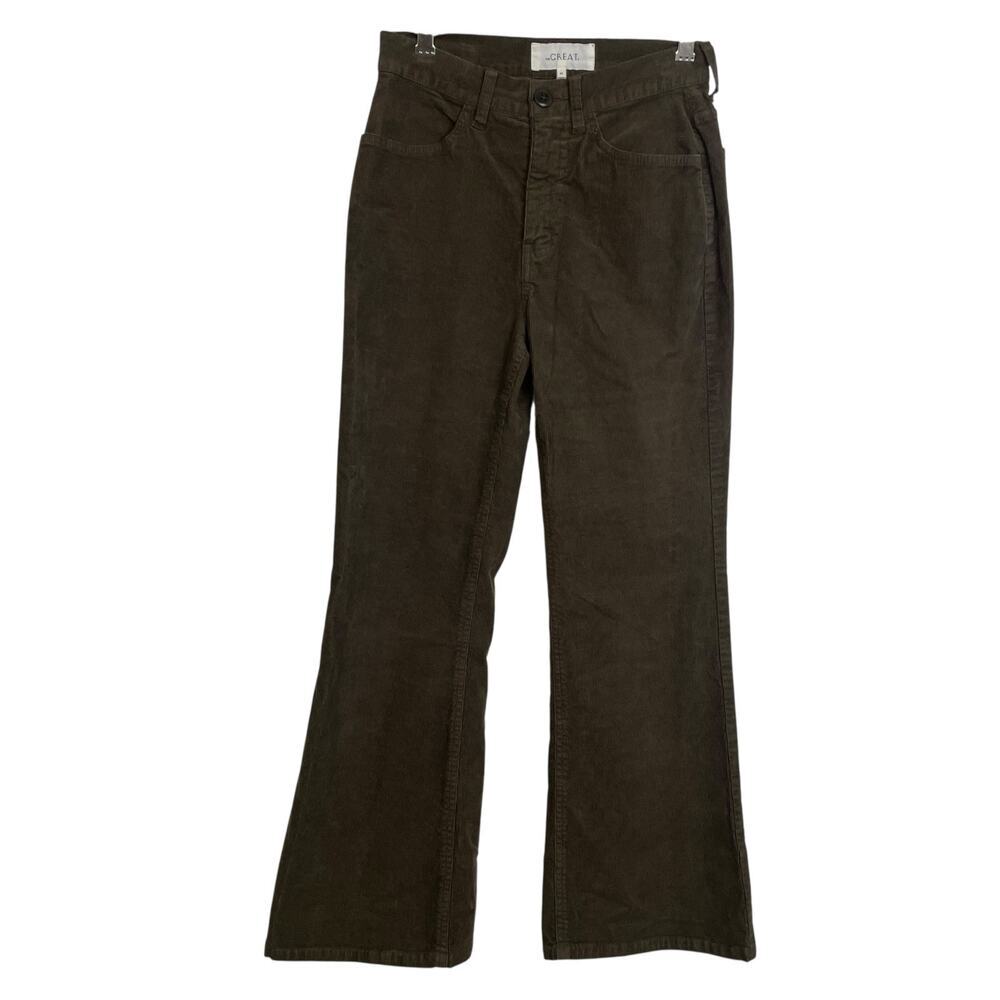 The Great Corduroy Bootcut Pants Womens Size 24 Brown Flare Cotton Stretch 27"